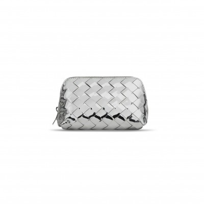BOTTEGA VENETA INTRECCIATO SMALL BEAUTY POUCH 764044V3QM28101 (16.5*10.5*9cm)
